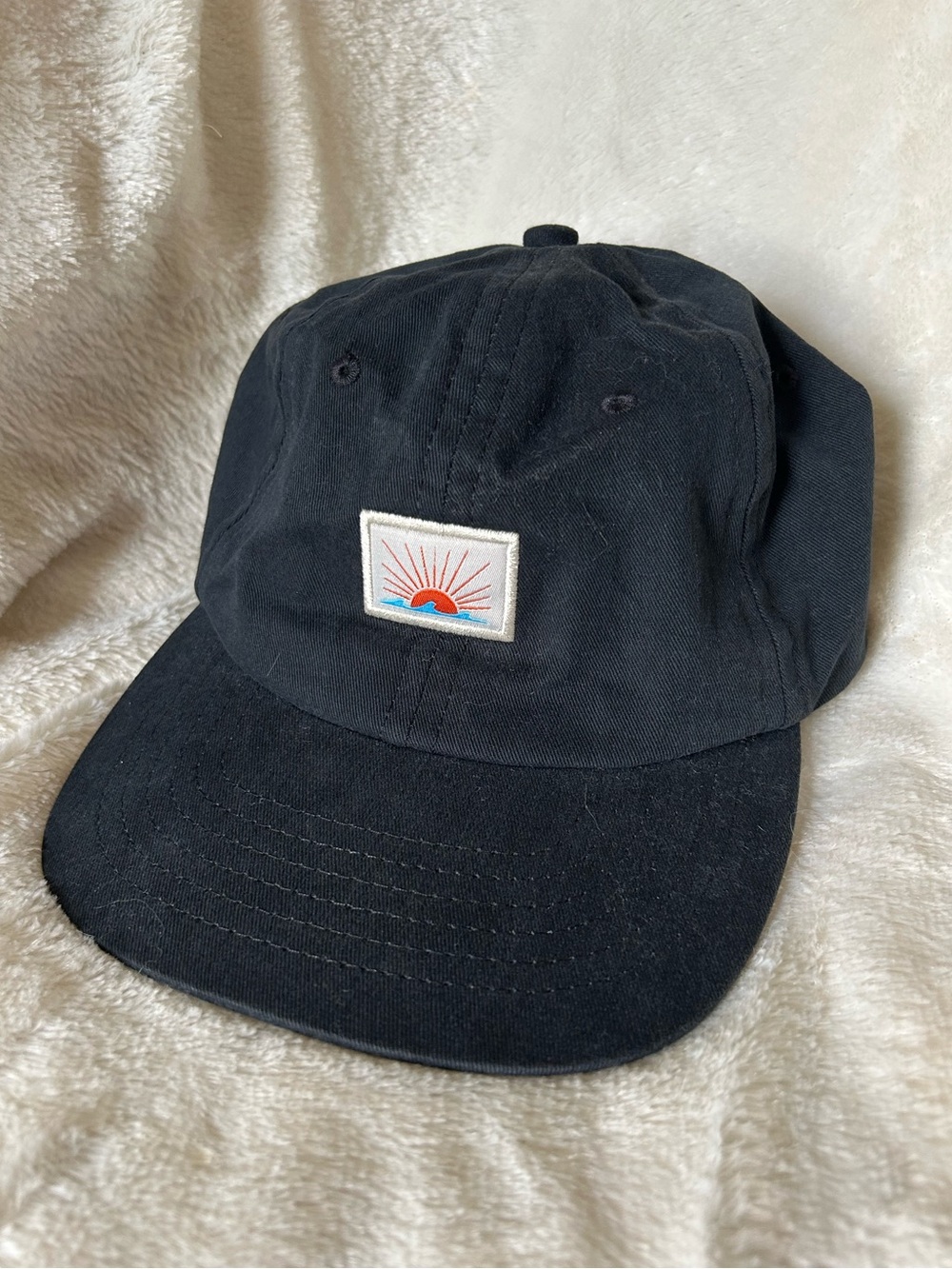 Faherty sunwave dad hat washed black OS adjustable NWT